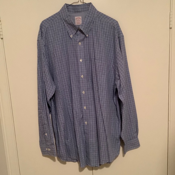 Checked Blue and Green Button Down Shirts Size XL - Picture 2 of 7